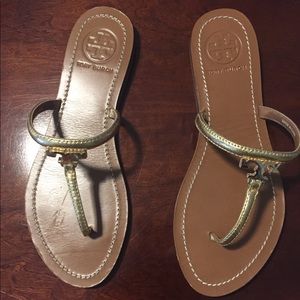 Tory Burch Sandals size 7; gold